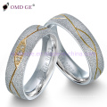 Trendy Model 3063 Round Diamond Wedding Copper Rings